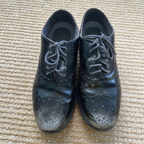 Cole Haan Women's Zerogrand Wing Ox Ironstone Brush Off Leather Distressed SZ 8 - Picture 4 of 12